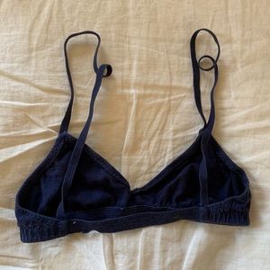 Pansy navy bra